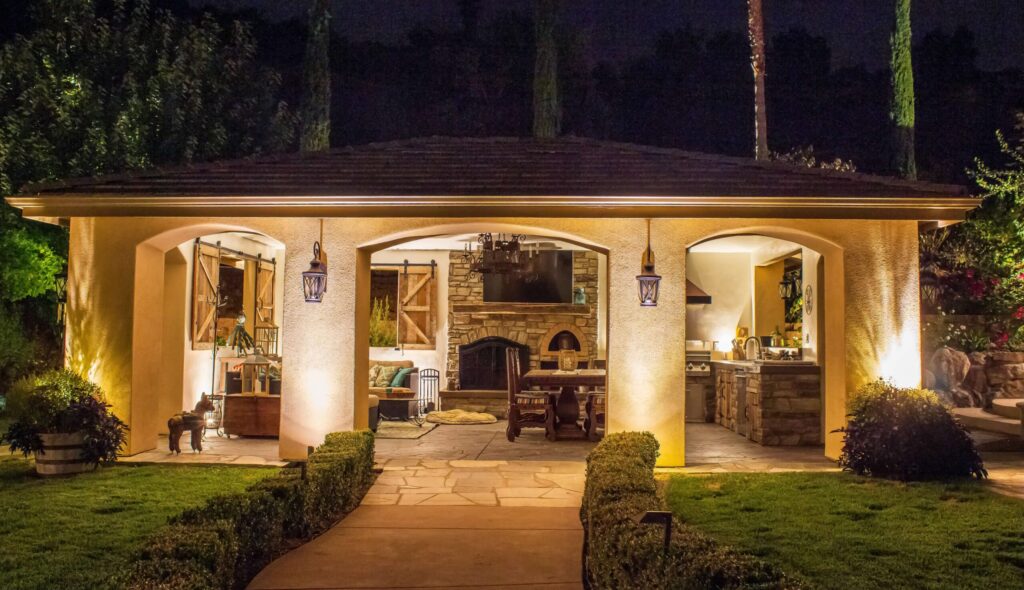landscape lighting installation scaled