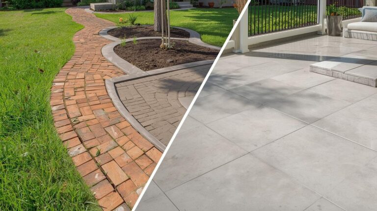 pavers vs. concrete which is right for your backyard project
