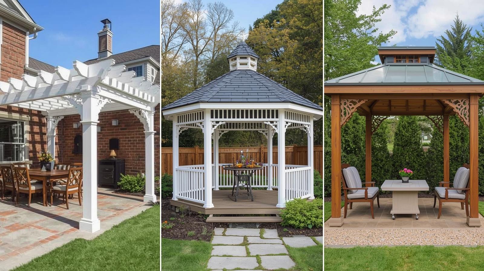 pergola vs. gazebo vs. pavilion what’s the difference