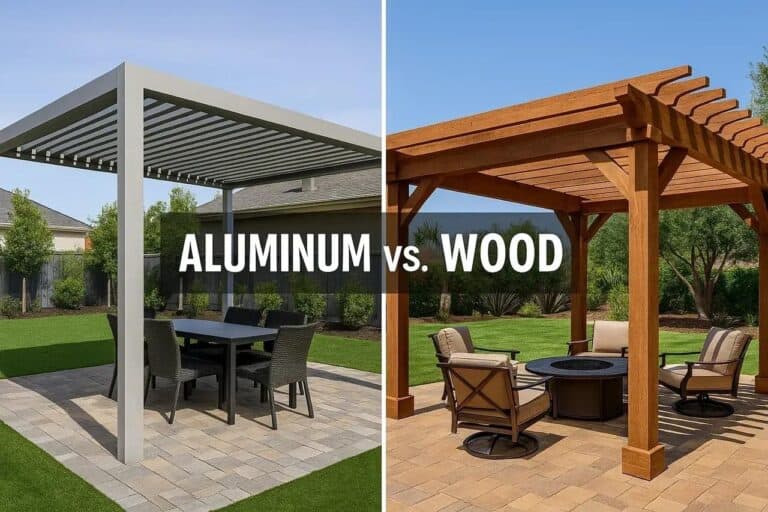 Wood vs. Aluminum Pergolas: Pros and Cons