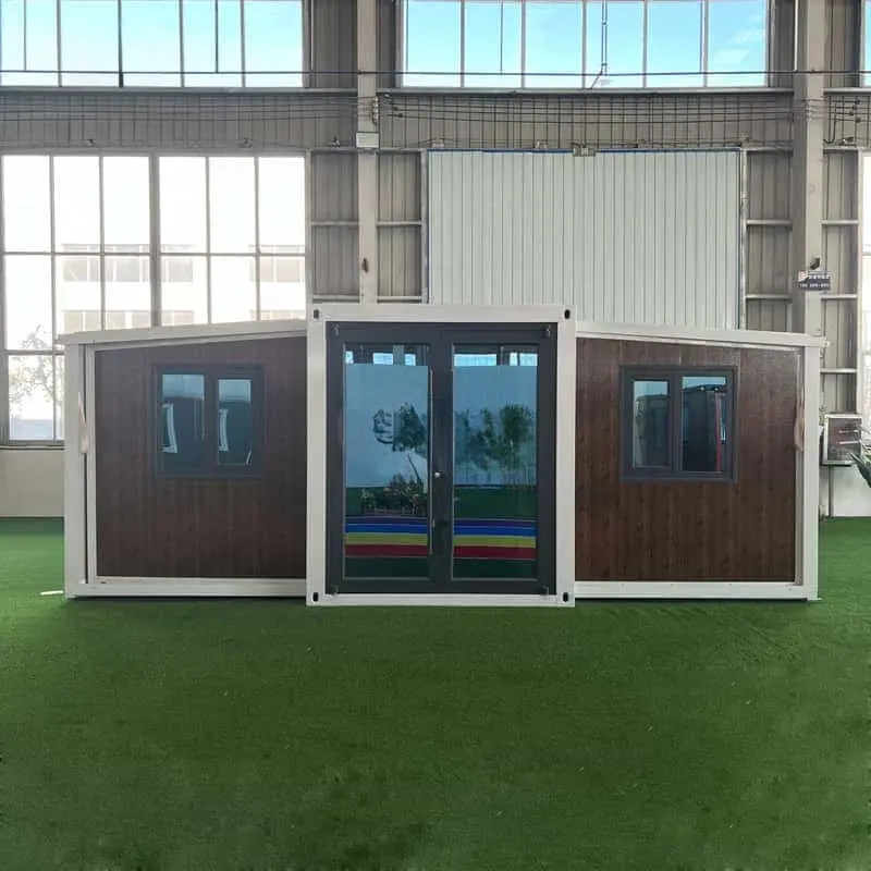 20ft Prefab Steel Home Manufacturer Dark Brown Wall Kfc Door